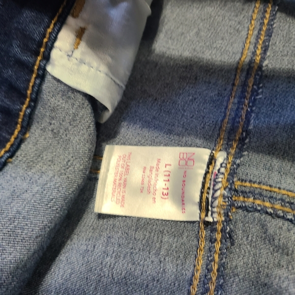 No Boundaries Distressed Blue‎ Overalls large 11-13 - Picture 7 of 10